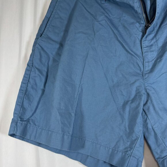 Patagonia Men's Light Blue Flat Front Shorts - Picture 5 of 7